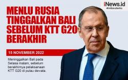 Infografis Menlu Rusia Tinggalkan Bali Sebelum KTT G20 Berakhir