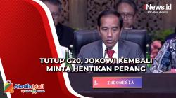Presiden Jokowi Kembali Minta Hentikan Perang di Penutupan KTT G20 Bali