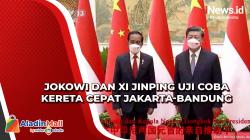 Presiden Jokowi dan Xi Jinping Uji Coba Kereta Cepat Jakarta-Bandung Secara Virtual
