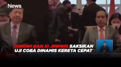 Jokowi dan Xi Jinping Saksikan Uji Coba Dinamis Kereta Cepat <