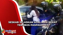 Nekat, Perempuan di Denpasar Terobos Paspampres untuk Minta Kaos Jokowi