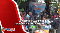Selalu Ramai Pembeli, Warung di Surabaya Jual Makanan Rp2.000