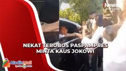 Perempuan Nekat Terobos Paspampres Minta Kaus Presiden Jokowi di Denpasar