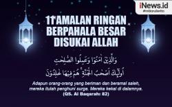 Infografis 11 Amalan Ringan Berpahala Besar yang Disukai Allah