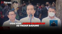 Usai G20, Jokowi Blusukan ke Pasar Badung