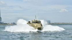 TNI AL Uji Coba Kapal Tempur D-18, Bermanuver Dilengkapi Senjata Jenis Mitraliur 12,7 MM