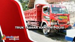 Truk Tabrak Kantor Polisi dan Pengendara Motor di Jombang, Diduga Sopir Ugal-ugalan