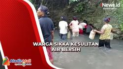 Berjalan Kaki 3 Km, Warga Sikka Kesulitan Air Bersih