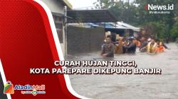 Detik-Detik Tim SAR Gabungan Evakuasi Balita Terjebak Banjir di Parepare