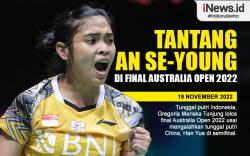 Infografis Gregoria Mariska Tantang An Se-young di Final Australian Open 2022