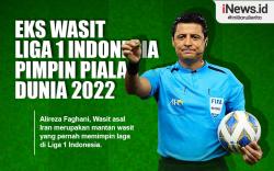 Infografis Eks Wasit Liga 1 Indonesia Pimpin Laga Piala Dunia 2022