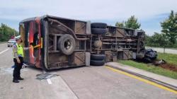 Bus Bawa Peziarah Tabrak Ertiga di Tol Cipali Cirebon, 5 Penumpang Luka<