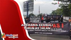 Aremania Kembali Turun ke Jalan, Tuntut Usut Tuntas Tragedi Kanjuruhan