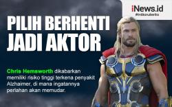 Infografis Aktor Chris Hemsworth Berisiko Kena Alzheimer