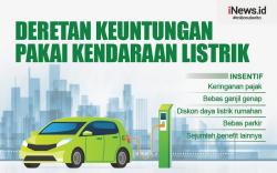 Infografis Deretan Keuntungan Pakai Kendaraan Listrik
