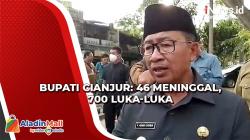 Gempa Cianjur, Bupati: 46 Meninggal, 700 Luka-Luka<