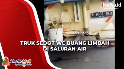 Kronologi Truk Sedot WC Buang Limbah Dalam Saluran Air di Cawang