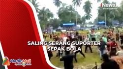 Ricuh, Suporter Sepak Bola Saling Serang di Mandailing Natal