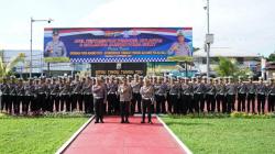 Polda Sulut Sambut Kedatangan 64 Personel Purna Tugas Pengamanan KTT G20 di Bali<