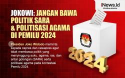 Infografis Jokowi Ingatkan Capres Cawapres Jangan Bawa Politik SARA