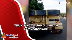Petugas Tangkap Sopir Truk Tinja yang Buang Limbah ke Drainase di Cawang