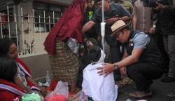 Gubernur Ridwan Kamil Cek Kondisi Korban Gempa Cianjur<