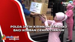 Bantuan Sembako dari Polda Jatim Akan Dikirim ke Cianjur Lewat Jalur Darat