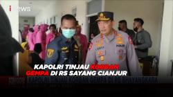 Kapolri Tinjau Korban Gempa di RS Sayang Cianjur <
