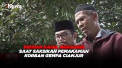 Ridwan Kamil Menangis saat Saksikan Pemakaman Korban Gempa Cianjur <