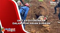 Belasan Anjing Pelacak Diturunkan dalam Pencarian Korban Gempa Cianjur
