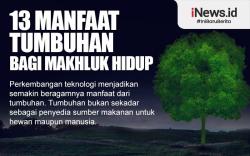 Infografis 13 Manfaat Tumbuhan bagi Makhluk Hidup Manusia