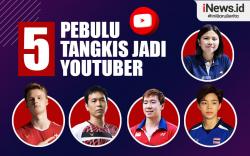 Infografis 5 Pebulu Tangkis yang Kini Jadi Youtuber
