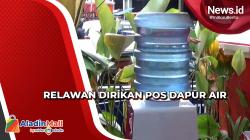Bentuk Kepedulian terhadap Warga Cianjur, Relawan Dirikan Pos Dapur Air Minum