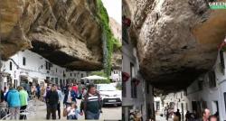 Viral, Kota yang Terhimpit Batu Raksasa Menakutkan, Berani Tinggal?