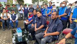 Erick Thohir Tinjau Kesiapan Posko Utama Satgas Bencana BUMN di Perhutani KPH Cianjur