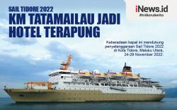 Infografis KM Tatamailau Jadi Hotel Terapung di Sail Tidore 2022