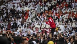 Ribuan Relawan Jokowi Penuhi Stadion Utama GBK Hadiri Gerakan Nusantara Bersatu