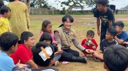 Tim Psikologi Polri Hapus Trauma Anak-Anak Korban Gempa Cianjur<