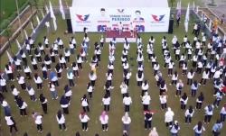 Kader Perindo Kang Oni Bersama Ibu-Ibu Senam Sehat Sembari Galang Dana untuk Korban Gempa Cianjur