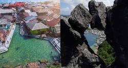 Indahnya Desa Sawai, Terkurung Tebing Tinggi dan Rumah Menyatu dengan Sungai Berkeramik <