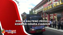 Polda Kalteng Kirim Bantuan Sembako hingga Keperluan Bayi untuk Korban Gempa Cianjur