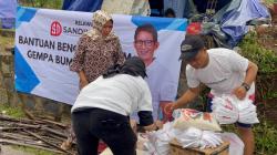 Relawan Sandination Kirim Bantuan Sandiaga Uno ke 20 Titik Lokasi Gempa Cianjur<