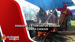 1,4 Ton Rendang Disiapkan Warga Dharmasraya untuk Korban Gempa Cianjur