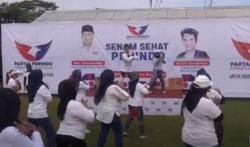 Antusiasme Emak-Emak di Subang Ikuti Senam Sehat Kader Perindo Kang Oni
