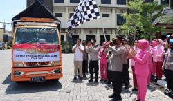  Polres Demak Kirim Bantuan Hasil Iuran Anggota untuk Korban Gempa Cianjur<