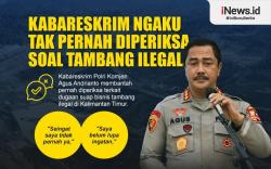 Infografis Kabareskrim Ngaku Tak Pernah Diperiksa soal Tambang Ilegal