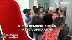 Tidak Terima Ketua DPRD Alor Diberhentikan BK, Pendukung Ricuh