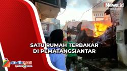 Kebakaran di Permukiman Padat Pematangsiantar, 4 Unit Mobil Damkar Dikerahkan