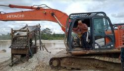 Penggerebekan PETI di Merangin, Operator Ekskavator Ditangkap