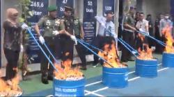 Kanwil Bea Cukai Sulbagsel Musnahkan 1,8 Juta Lebih Rokok Ilegal dan 265 Liter Miras